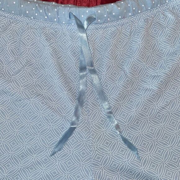 Croft & barrow intimate light blue pj pajama shorts paisley polka dot size small - Picture 9 of 13